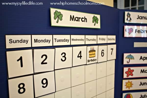 DIY Portable Calendar Board - Hip Homeschool Moms