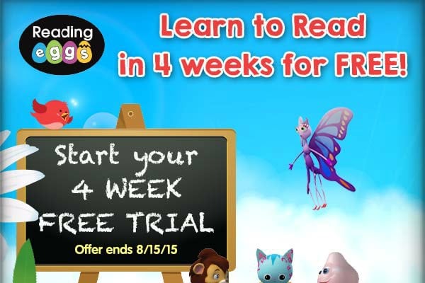 Reading Eggs FREE 4 Week Trial - Hip Homeschool Moms