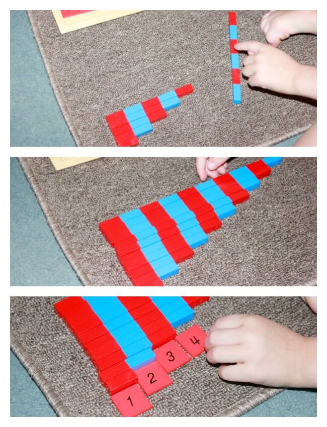 Montessori Number Rods Presentation {Free Printable} - Hip Homeschool Moms